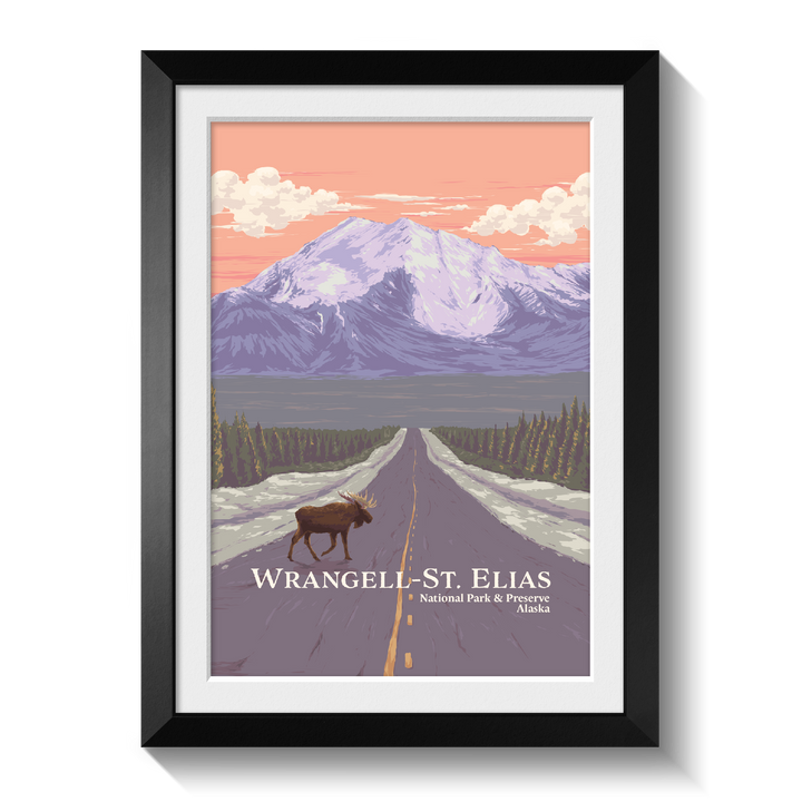 Wrangell St. Elias National Park And Preserve Alaska USA Travel Poster