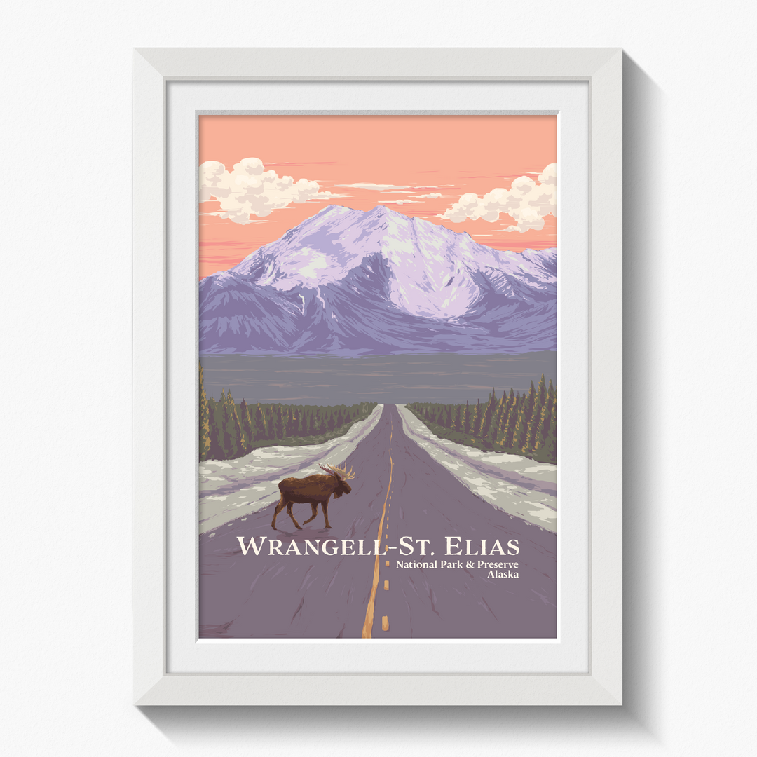 Wrangell St. Elias National Park And Preserve Alaska USA Travel Poster