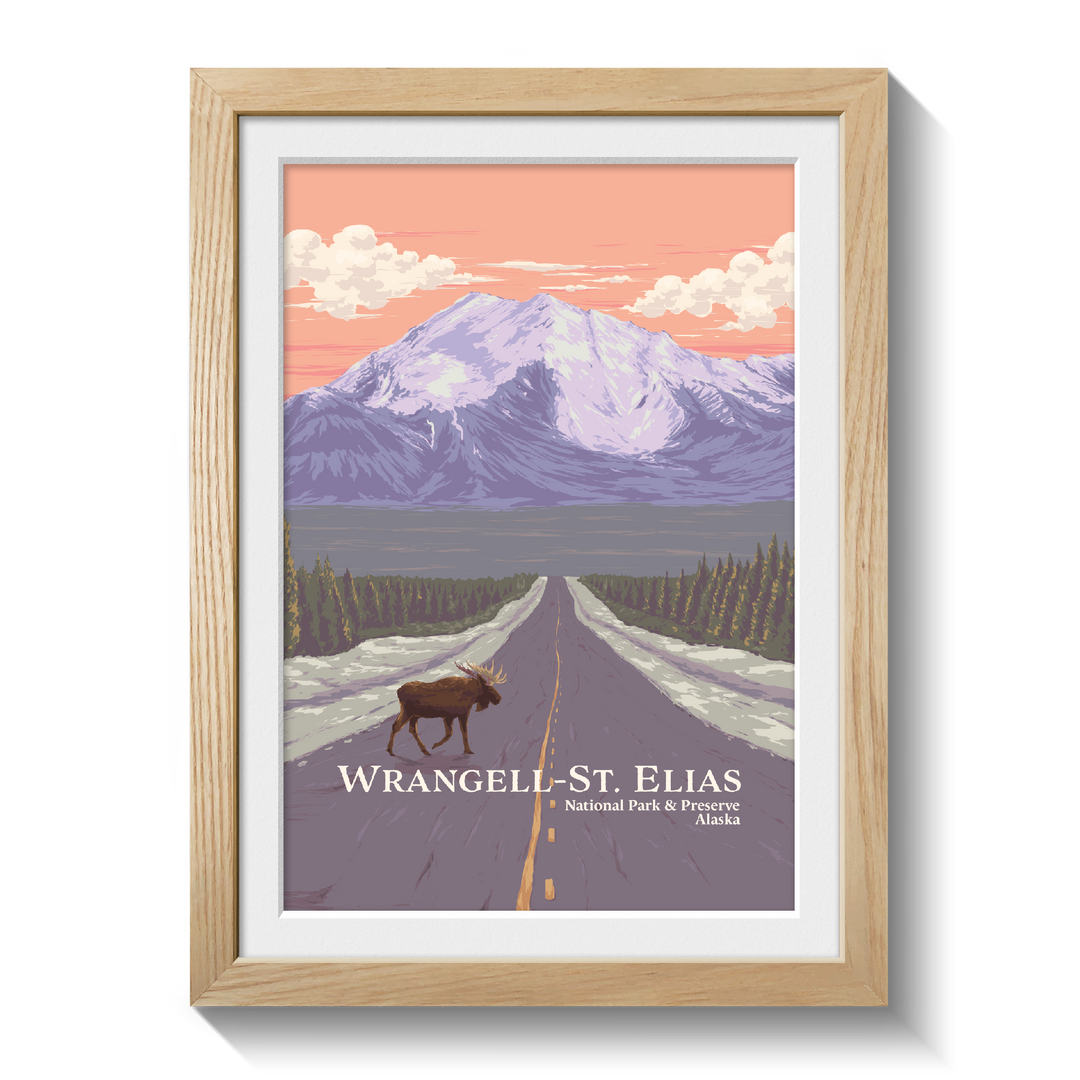 Wrangell St. Elias National Park And Preserve Alaska USA Travel Poster