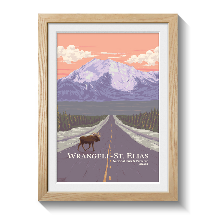 Wrangell St. Elias National Park And Preserve Alaska USA Travel Poster