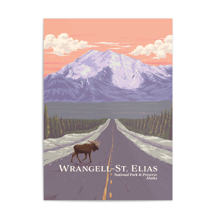 Wrangell St. Elias National Park And Preserve Alaska USA Travel Poster