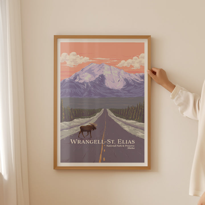Wrangell St. Elias National Park And Preserve Alaska USA Travel Poster