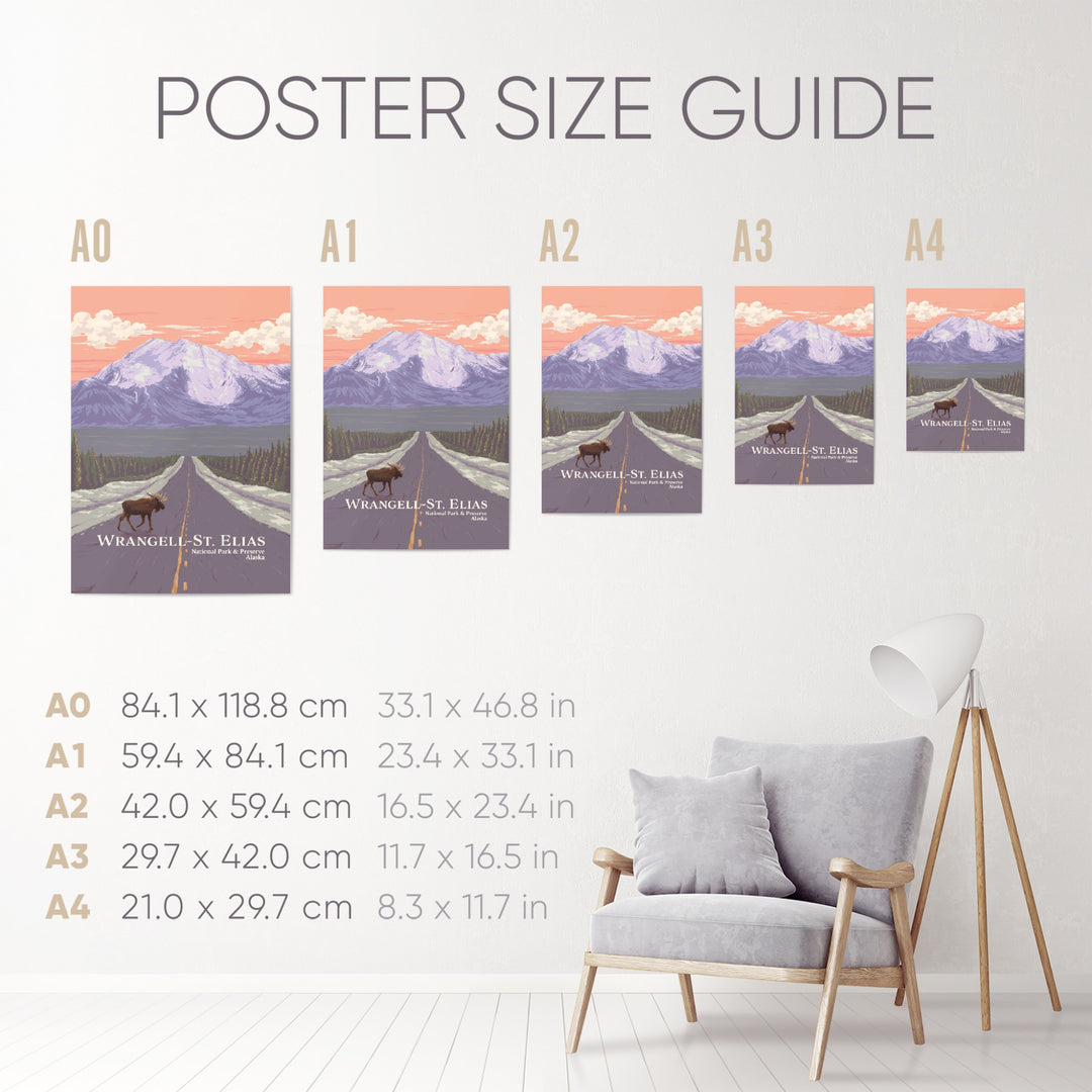 Wrangell St. Elias National Park And Preserve Alaska USA Travel Poster